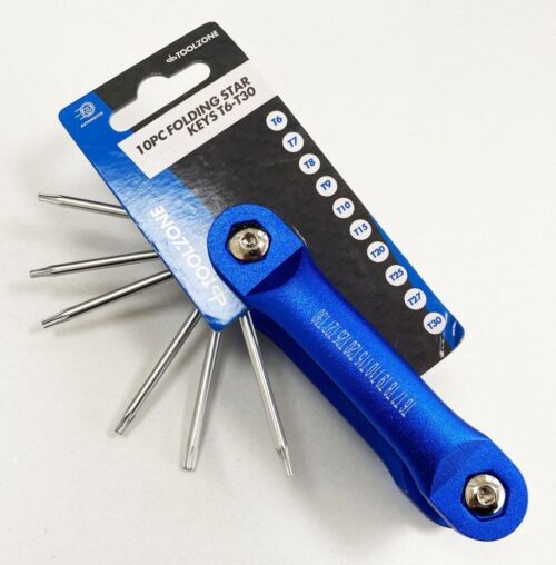 FOLDING STAR KEY SET T6-T30 ALUMINIUM FRAME – TOOLZONE KDPSD087