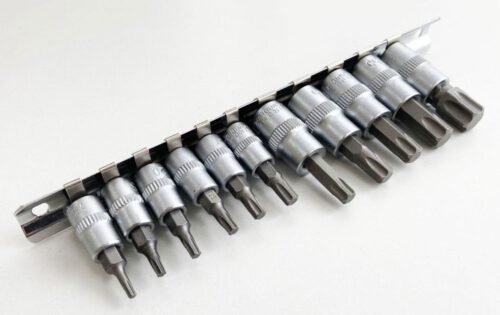 STAR BIT SOCKET SET 11PC T10-T60 ON RAIL – TOOLZONE KDPSD078