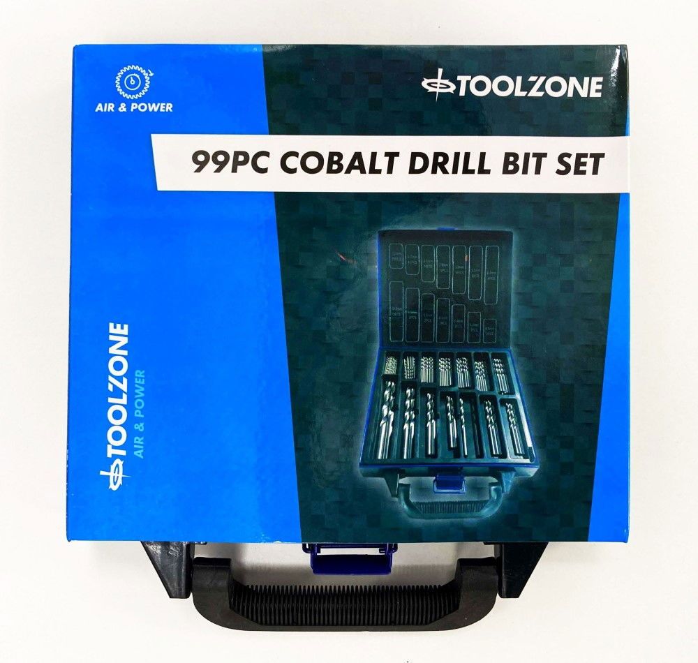 COBALT DRILL BIT SET 99PC 1.5-10mm M35 HSS - TOOLZONE KDPDR397 - Image 2