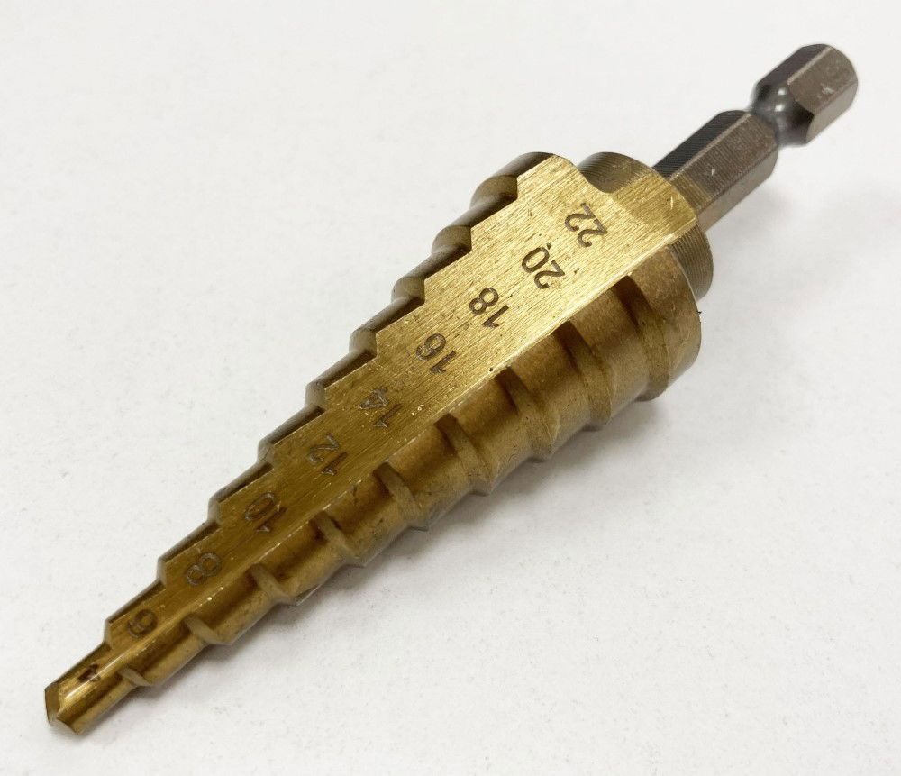 STEP DRILL HSS TITANIUM COATED 4-22mm - TOOLZONE KDPDR123