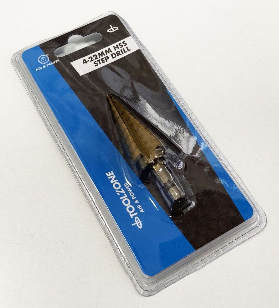 STEP DRILL HSS TITANIUM COATED 4-22mm - TOOLZONE KDPDR123 - Image 3