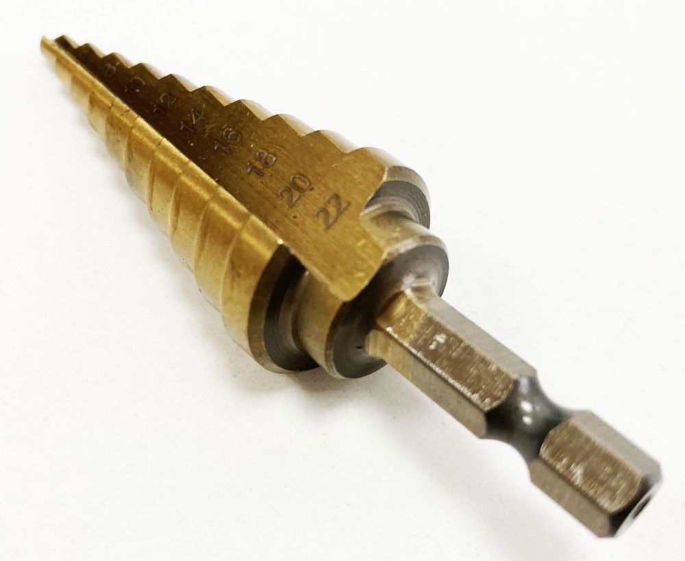 STEP DRILL HSS TITANIUM COATED 4-22mm - TOOLZONE KDPDR123 - Image 4