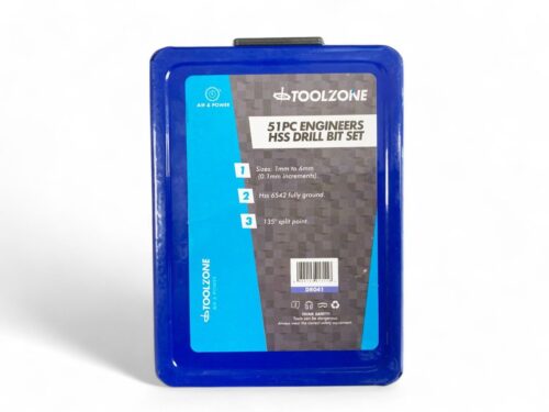 DRILL BIT SET HSS 51PC 1-6mm IN 0.1mm INCREMENTS – TOOLZONE KDPDR041