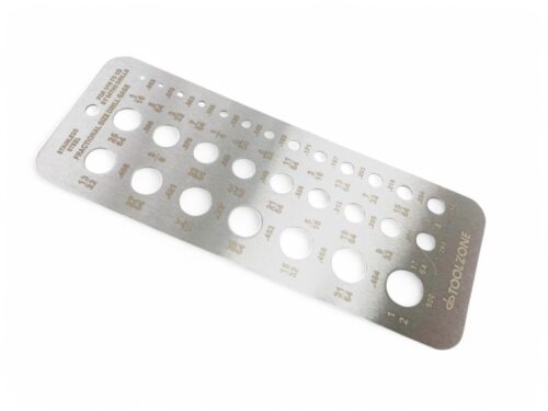 DRILL GAUGE STAINLESS STEEL IMPERIAL 1/16″-1/2″ – TOOLZONE KDPDR034