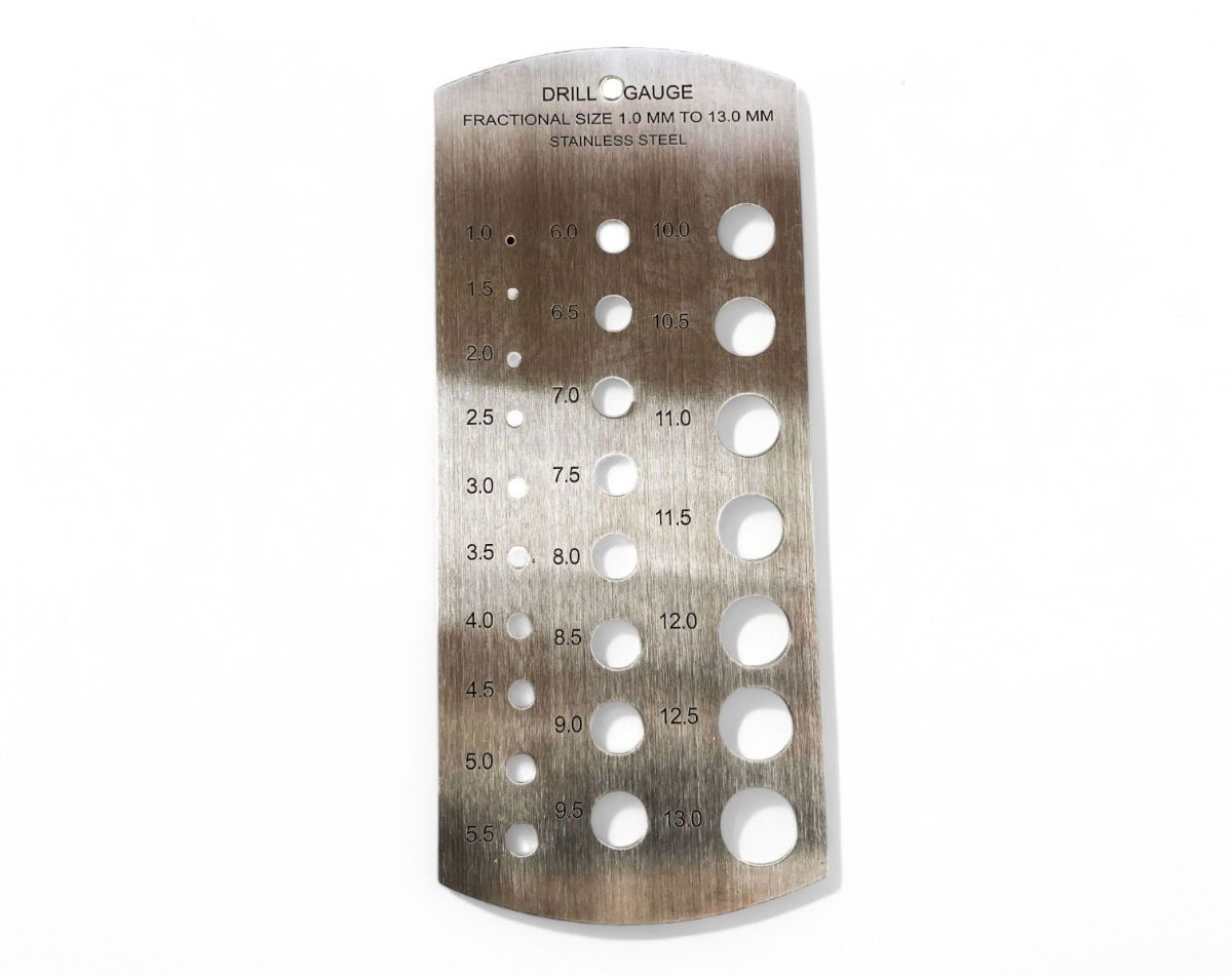 DRILL GAUGE STAINLESS STEEL METRIC 1-13mm - TOOLZONE KDPDR033 - Image 3