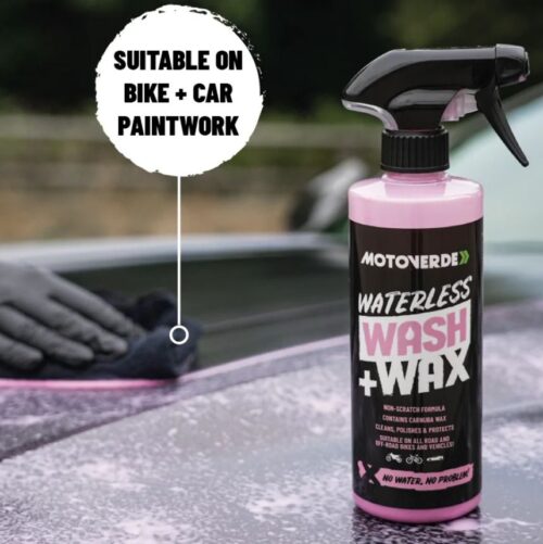 500ml Motoverde Vehicle Waterless Wash + Wax Spray