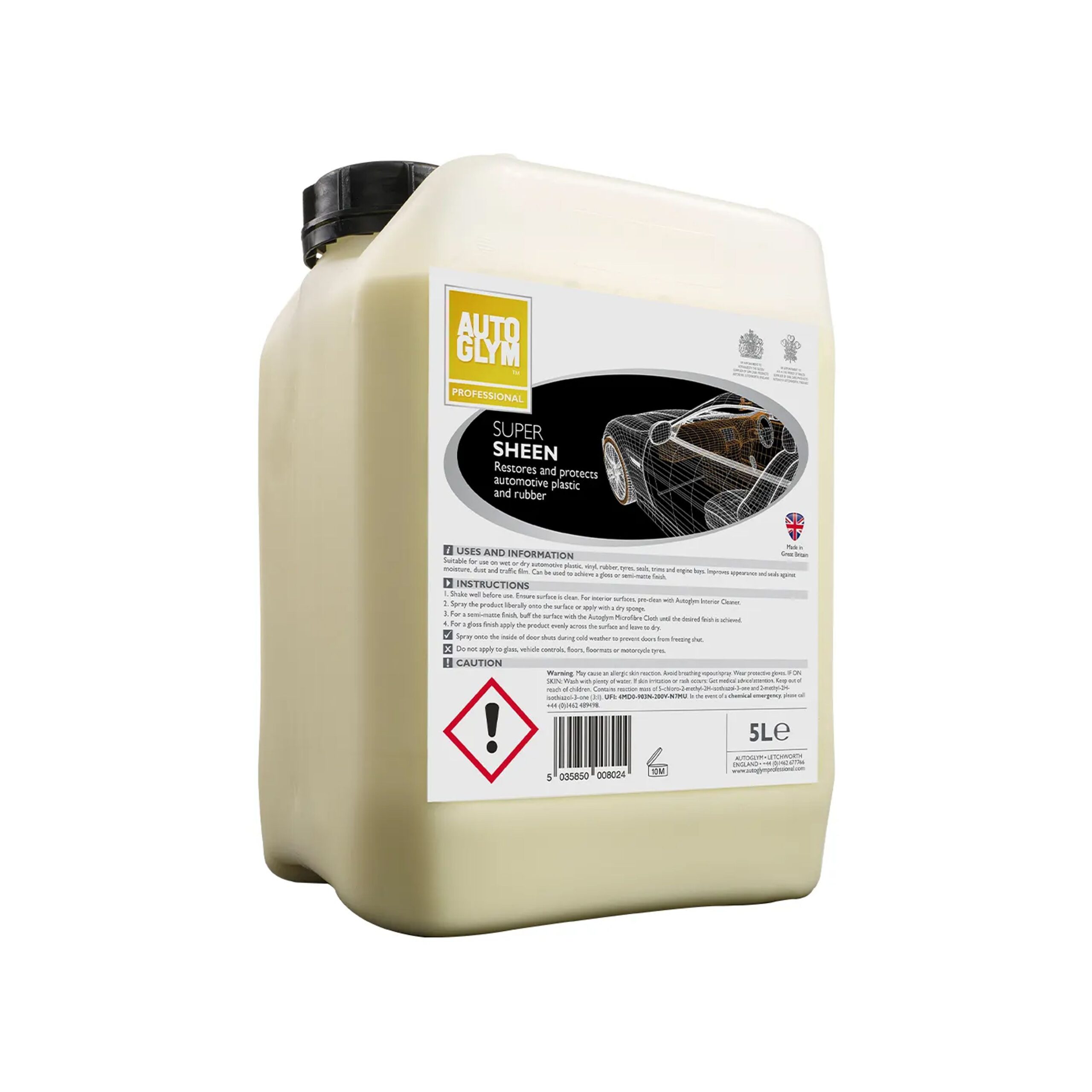 PLASTIC & RUBBER SUPER SHEEN 5L AUTOGLYM 17005