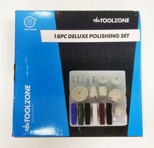 POLISHING KIT 18PC WITH 6 COMPOUNDS FELT BOBS BUFFS AND WHEELS – TOOLZONE KDPPW163