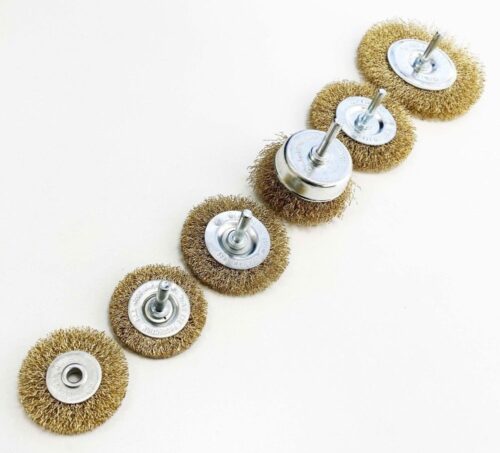ROTARY WIRE WHEEL AND CUP BRUSH SET 6 PIECE 38/50/63/75mm 6mm SHANK – TOOLZONE KDPPA083
