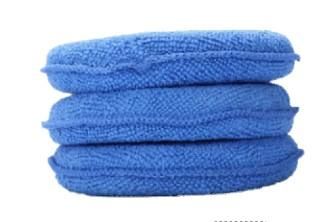CLEANING WAX APPLICATION PADS 3PCS, MICROFIBRE MATERIAL