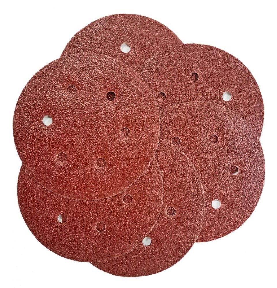 SANDING PADS HOOK AND LOOP 50 PIECES 150mm 40 80 120 180 240 GRIT - TOOLZONE KDPAB164 - Image 2
