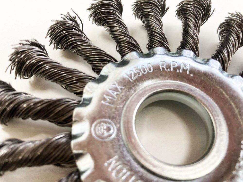 TWIST KNOT WIRE WHEEL 115 x 22.2mm - TOOLZONE KDPWB011 - Image 2