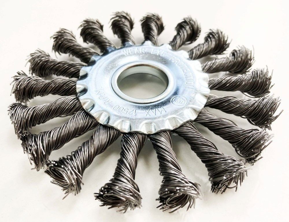 TWIST KNOT WIRE WHEEL 115 x 22.2mm - TOOLZONE KDPWB011