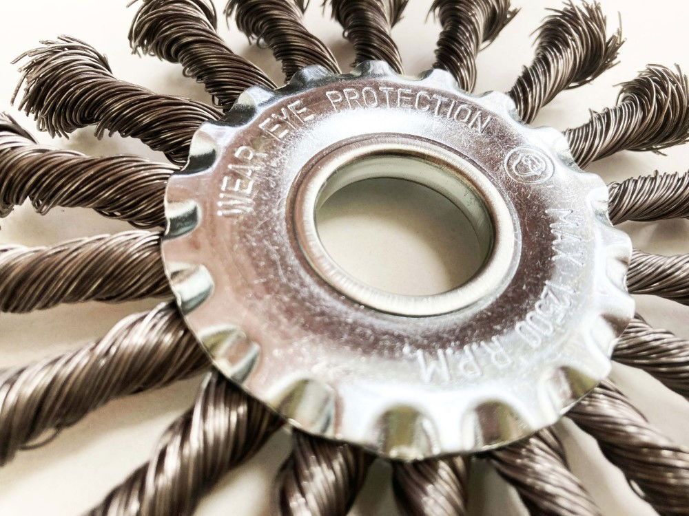 TWIST KNOT WIRE WHEEL 115 x 22.2mm - TOOLZONE KDPWB011 - Image 3