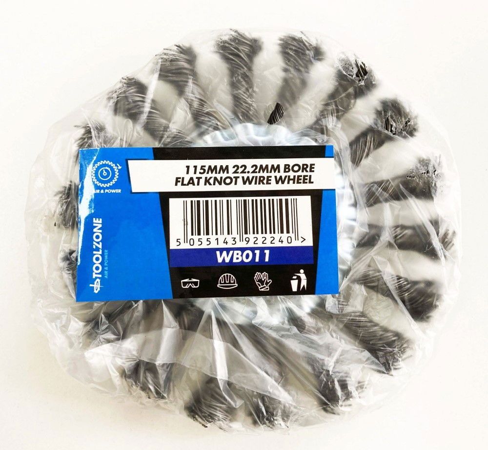 TWIST KNOT WIRE WHEEL 115 x 22.2mm - TOOLZONE KDPWB011 - Image 4