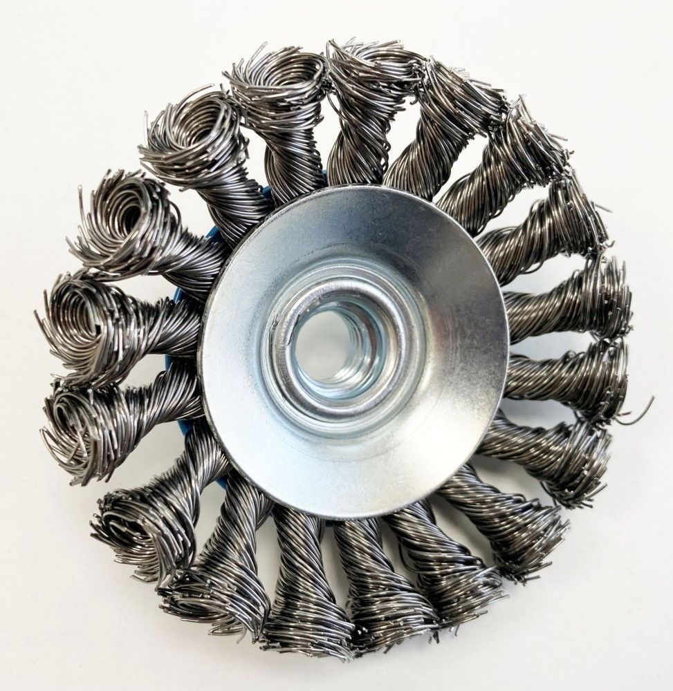 SEMI FLAT KNOT WIRE WHEEL 4" M14 - TOOLZONE KDPWB005 - Image 2