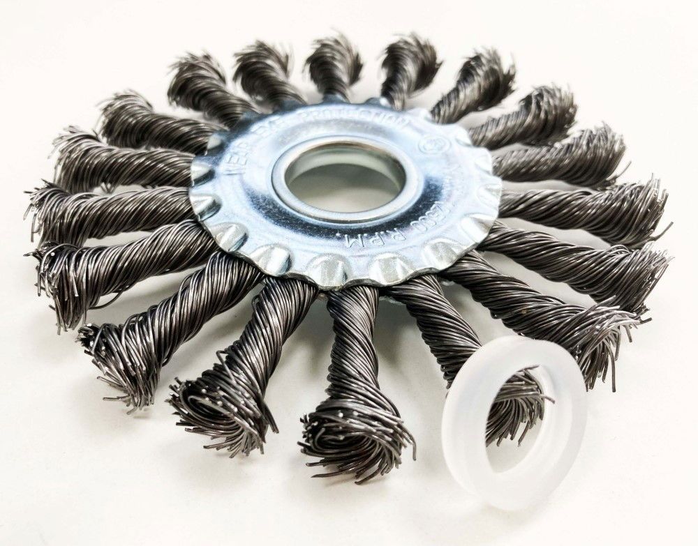 TWIST KNOT WIRE WHEEL 115 x 22.2mm - TOOLZONE KDPWB011 - Image 5