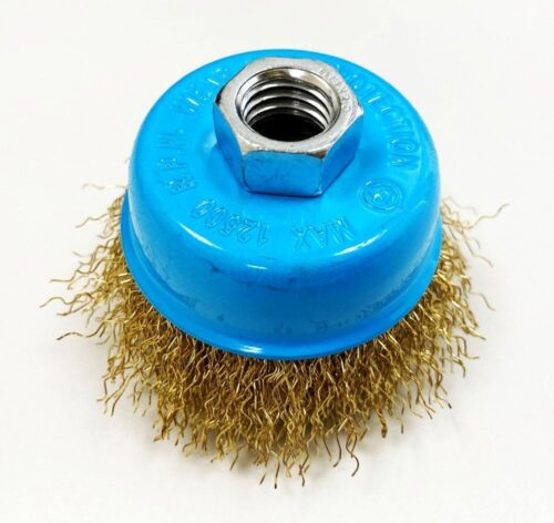 CRIMPED WIRE CUP BRUSH 65mm M14 THREAD – TOOLZONE KDPWB009