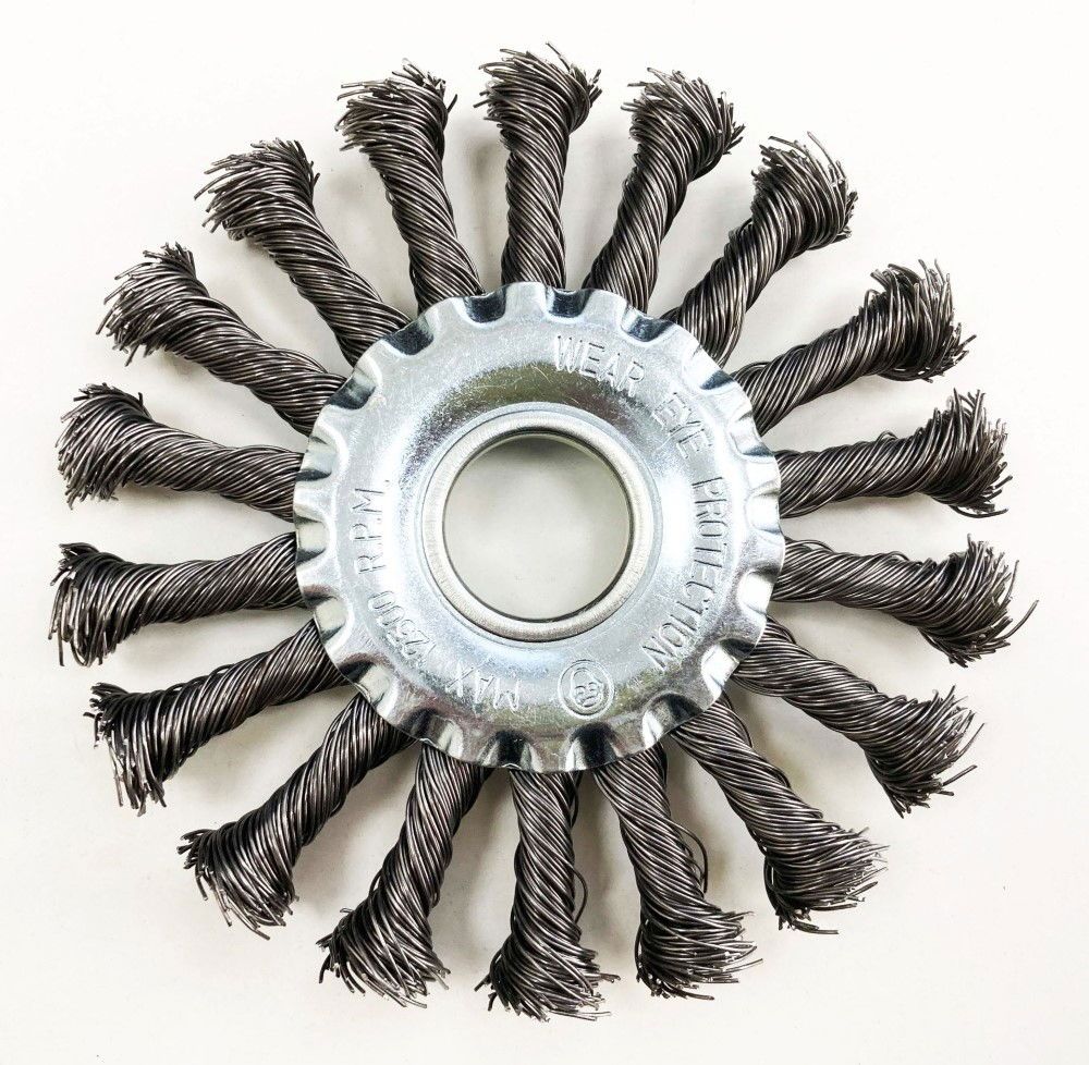 TWIST KNOT WIRE WHEEL 115 x 22.2mm - TOOLZONE KDPWB011 - Image 6