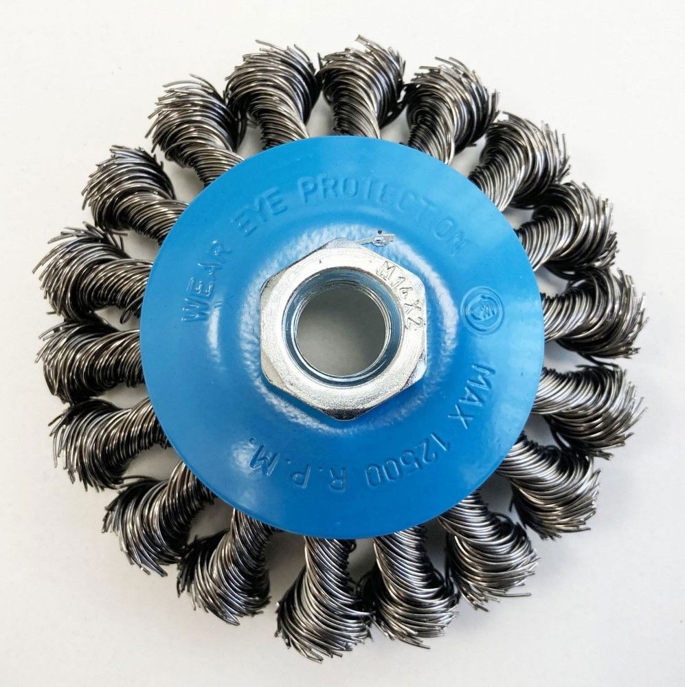 SEMI FLAT KNOT WIRE WHEEL 4" M14 - TOOLZONE KDPWB005 - Image 3