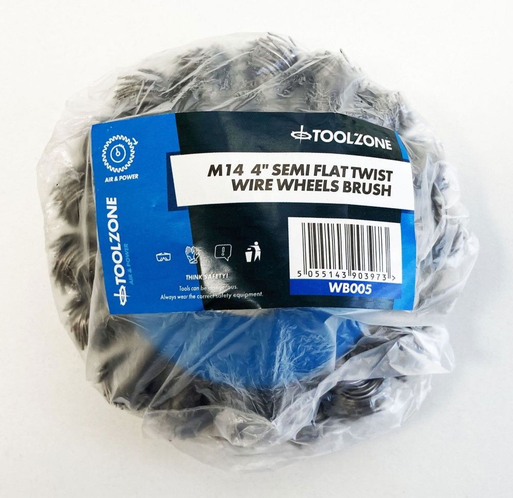 SEMI FLAT KNOT WIRE WHEEL 4" M14 - TOOLZONE KDPWB005 - Image 4