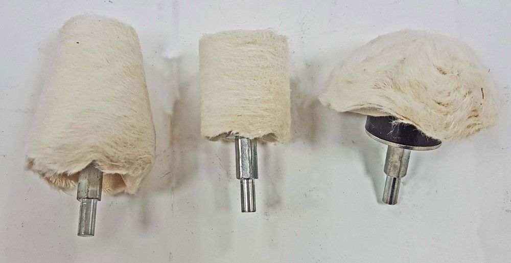 BUFF SET ASSORTED CLOTH 14PC 1/4" SHANK COTTON FOR DRILLS - TOOLZONE KDPPW164 - Image 3