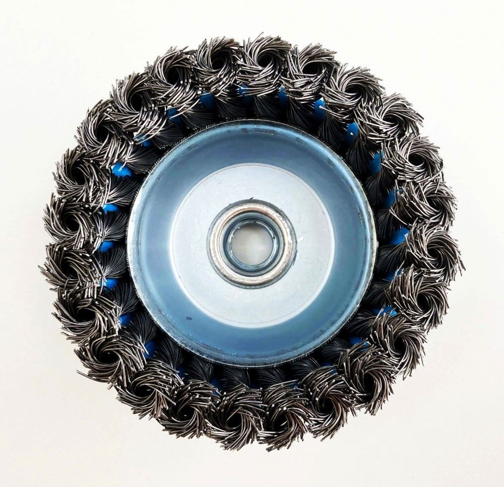 TWIST KNOT WIRE CUP BRUSH 4" M14 THREAD - TOOLZONE KDPWB002 - Image 4