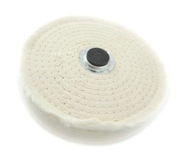 BUFFING MOP 6″ COTTON CALICO 80 LAYERS WITH ARBOUR AND FLANGES – TOOLZONE KDPPW065