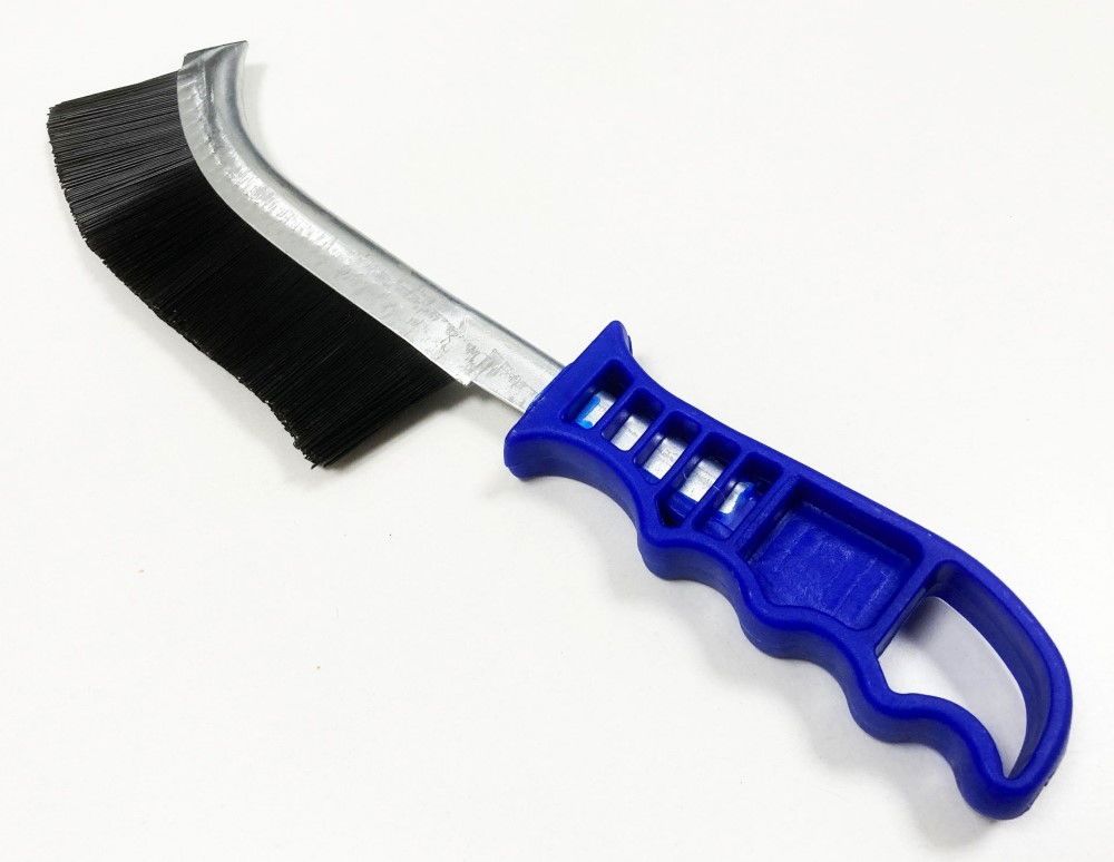 CURVED BRUSH HARD PVC BRISTLE PLASTIC HANDLE - TOOLZONE KDPBR058