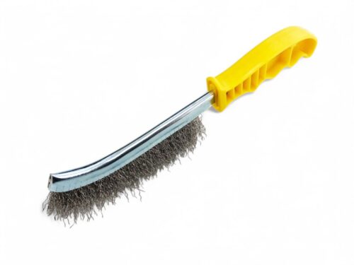CURVED BRUSH STAINLESS STEEL BRISTLE PLASTIC HANDLE – TOOLZONE KDPBR059