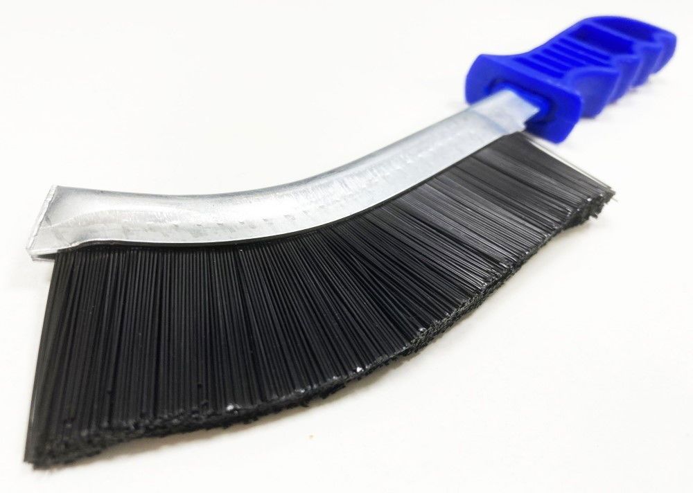 CURVED BRUSH HARD PVC BRISTLE PLASTIC HANDLE - TOOLZONE KDPBR058 - Image 3