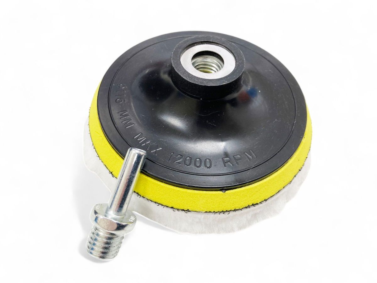 SANDING AND BUFFING KIT 12 PIECES 115mm WITH M14 ARBOR - TOOLZONE KDPAB171 - Image 2