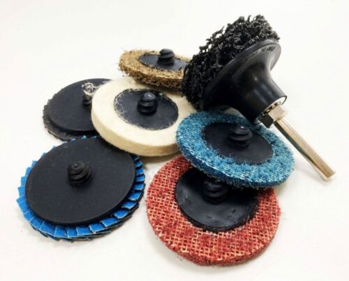 SANDING AND PREPPING SET 9 PIECES 2″ 36 120 GRIT 1/4″ SHANK – TOOLZONE KDPAB159