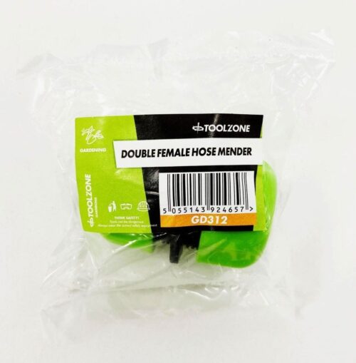 DOUBLE FEMALE HOSE MENDER FOR GARDEN HOSE – TOOLZONE KDPGD312