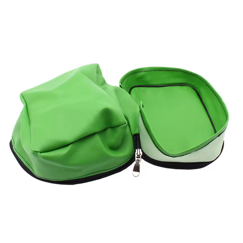 REAR FENDER TOOL BAG GREEN LEATHER WATERPROOF