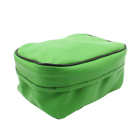 REAR FENDER TOOL BAG GREEN LEATHER WATERPROOF - Image 3