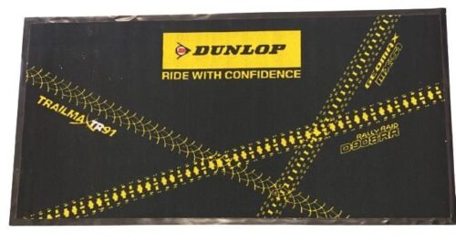 PIT / WORK / FLOOR MAT DUNLOP, HEAVY DUTY, RUBBER BACK WITH EDGE, 1M x 2M
