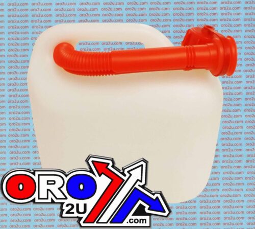 5L FUEL CAN WITH SPOUT CLEAR HUN5-NATST JERRY CAN