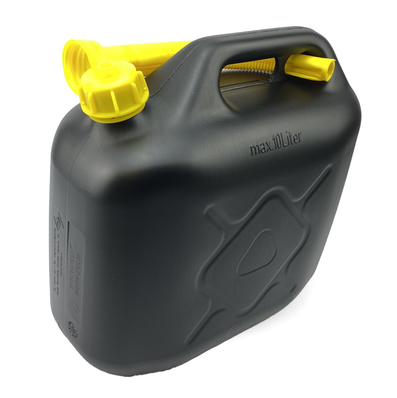 10LT PLASTIC FUEL CAN AUTOSTOP JC0010PBASE JERRY CAN