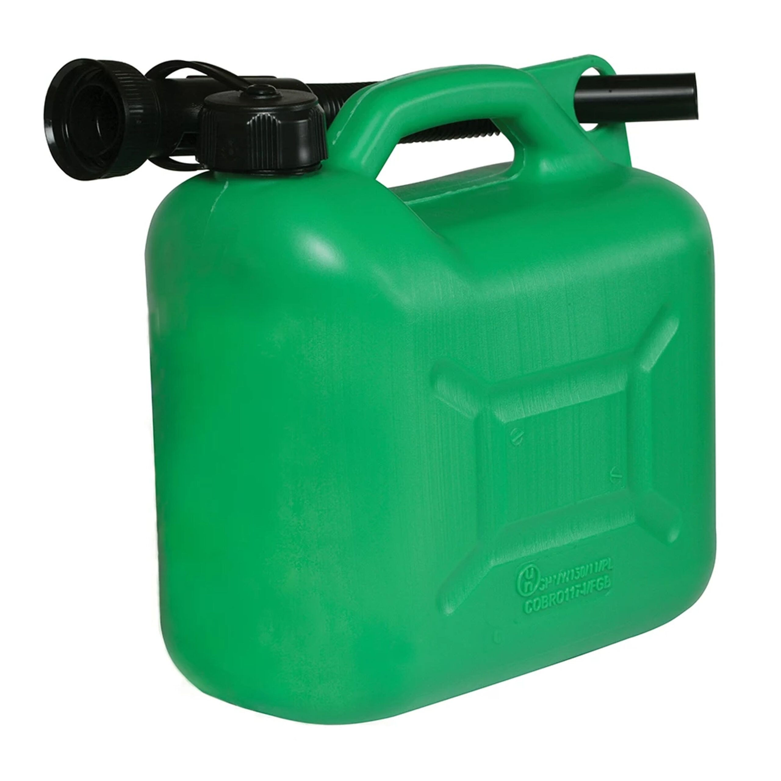 5L FUEL CAN WITH SPOUT GREEN JERRY CAN 847074 - Image 3