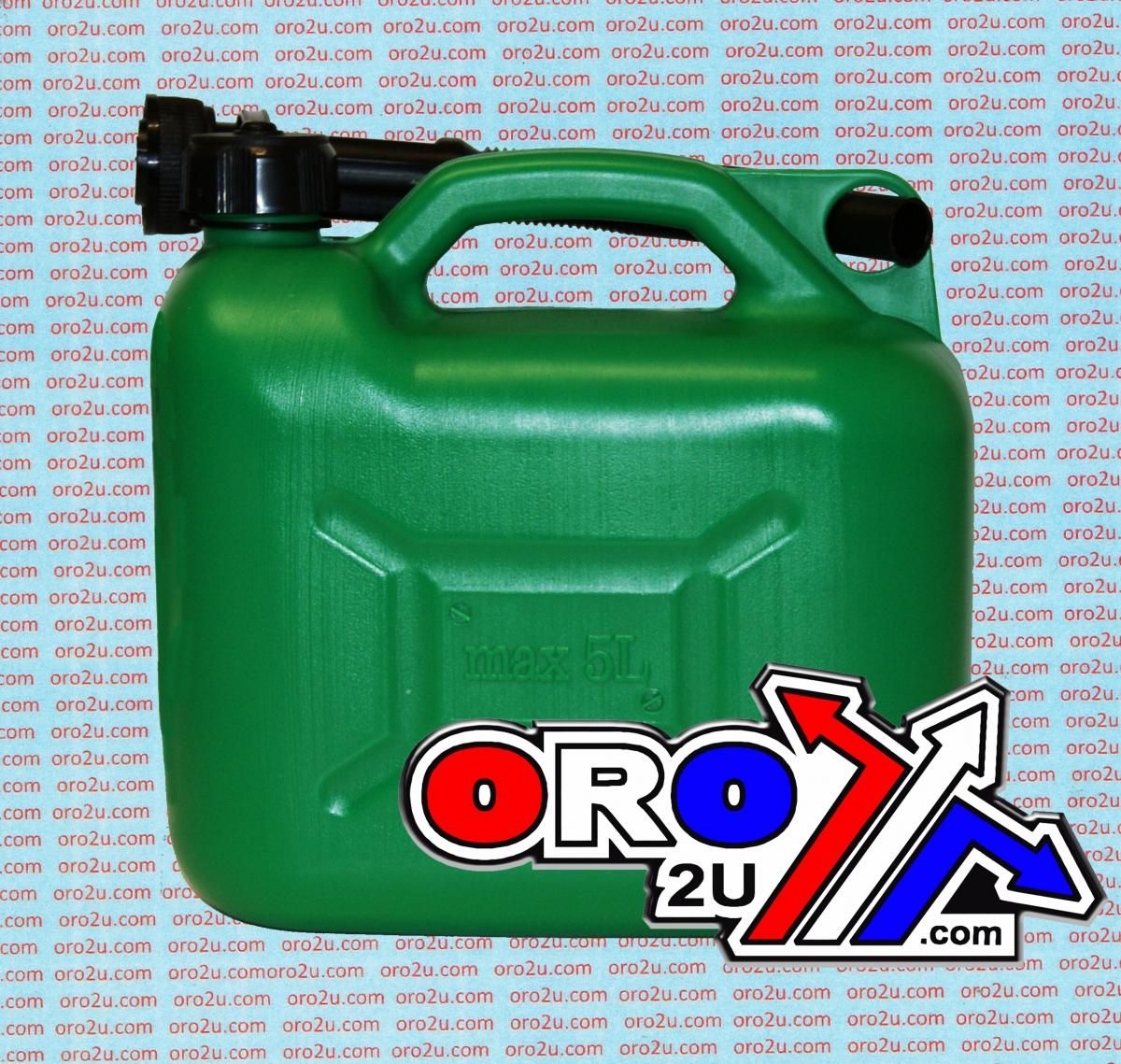 5L FUEL CAN WITH SPOUT GREEN JERRY CAN 847074 - Image 4