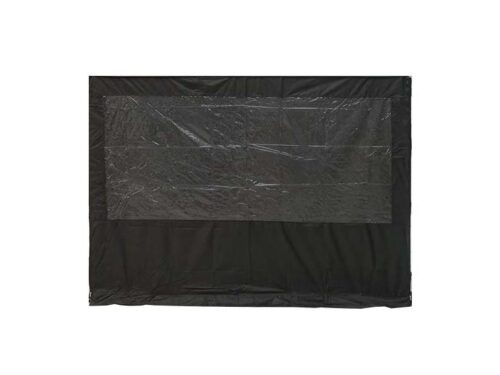 GAZEBO SIDE WALL WINDOW PANEL PLAIN BLACK 3x3m VELCRO ATTACHMENT