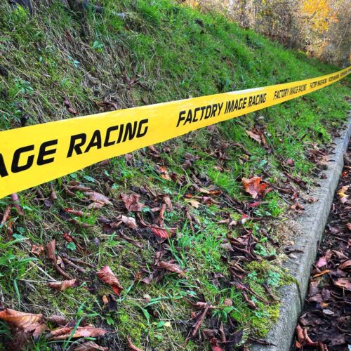 TRACK MARKER TAPE YELLOW WHITE 200M 8cm X 200m X 80um