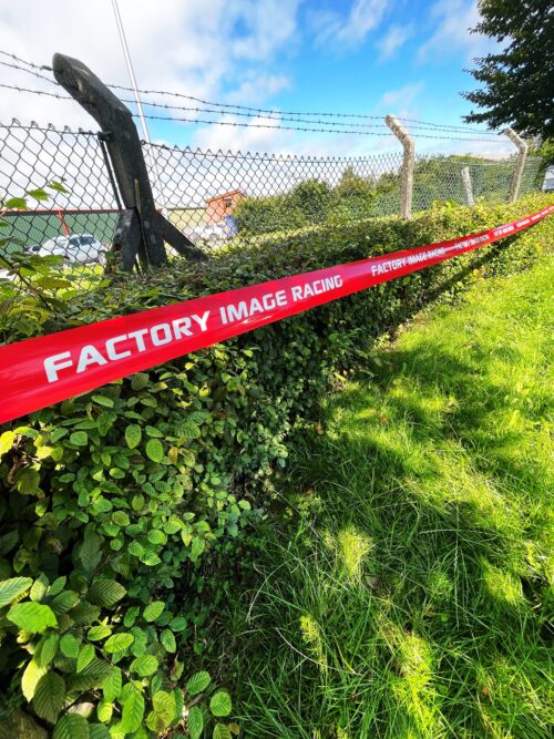 TRACK MARKER TAPE RED WHITE 200M 8cm X 200m X 80um