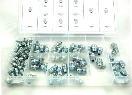 GREASE NIPPLE ASSORTMENT 110pc IN STORAGE BOX – TOOLZONE KDPHW186