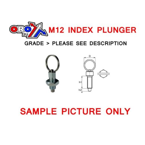 8mm LIFT RING PLUNGEM12x1.75, 491265 INDEX PLUNG LIFT RING, 11830R