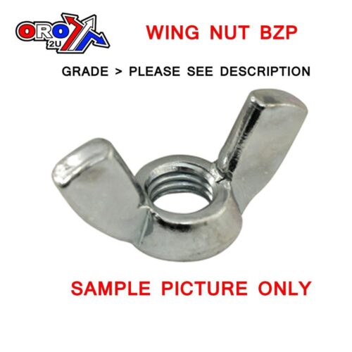 M8 STANDARD WING NUT BZP
