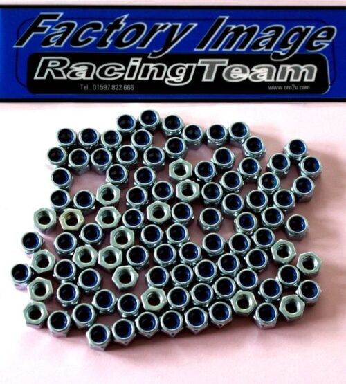 NYLOCK M6 NUT PACK/100, SLIM6X10mm