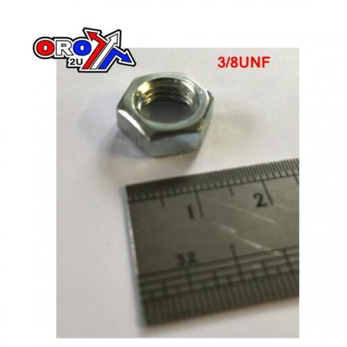 3/8UNF HALF NUT ZINC PLATED, EACH