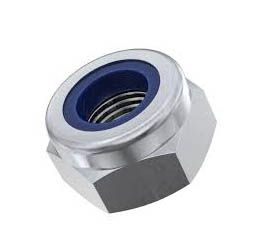 M6 NYLON LOCK NUT STAINLESS, SLIM / THIN 8×10